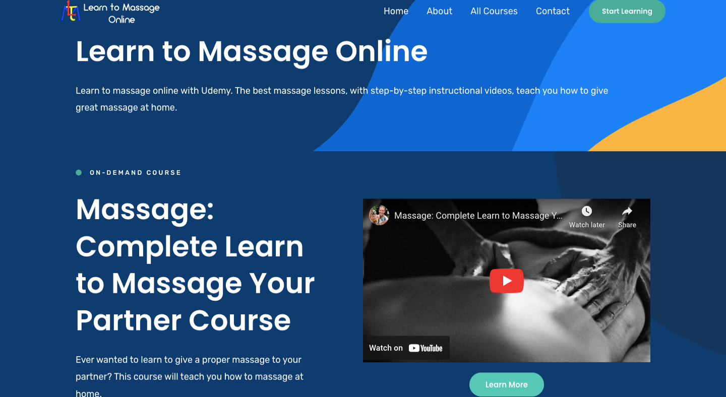 Learn to Massage Online